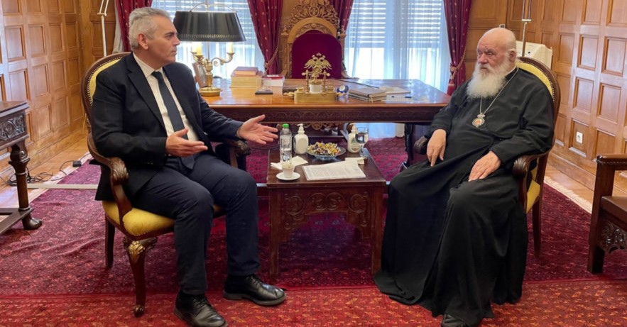 Συνάντηση του Αρχιεπισκόπου με τον Μ.Χαρακόπουλο