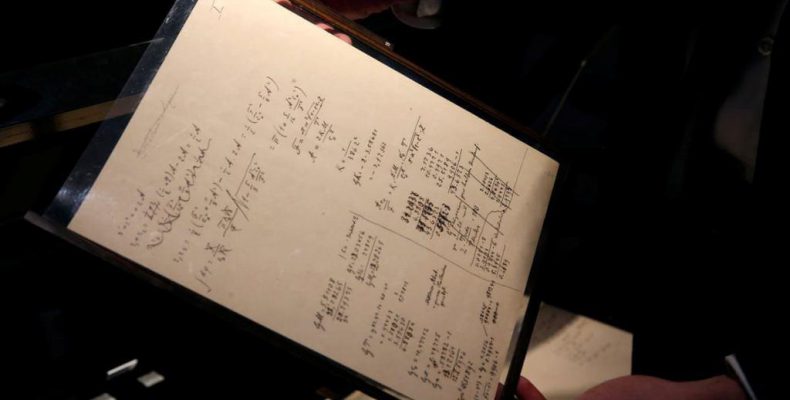 Ρεκόρ τιμής πώλησης για χειρόγραφο του Αϊνσταιν